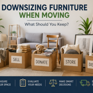Downsizing furniture when moving