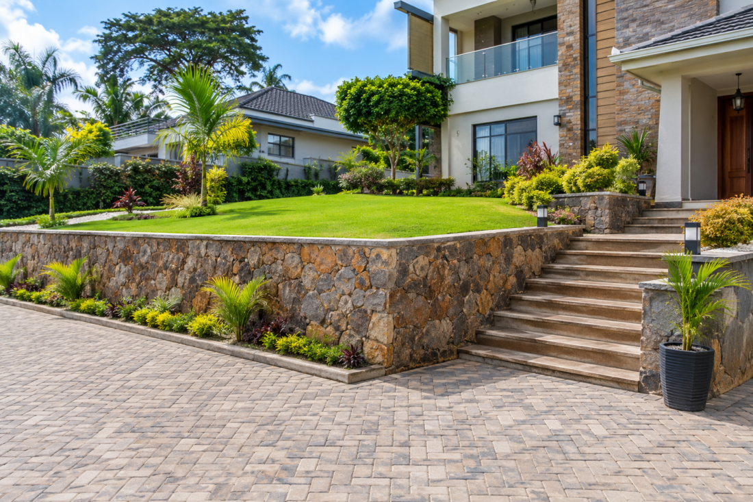 retaining wall construction